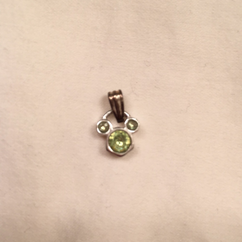 Disney Mickey Mouse vintage charm in peridot.